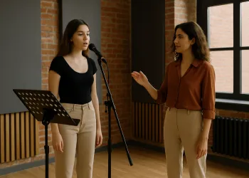 Kadın Eğitmenden Şan Özel Dersi